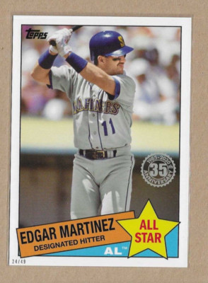 Edgar Martinez #'d 24/49 JUMBO 5x7
