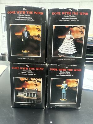 Dave Grossman Gone With The Wind Set Of 4 Mini  Figurine Ornament-image