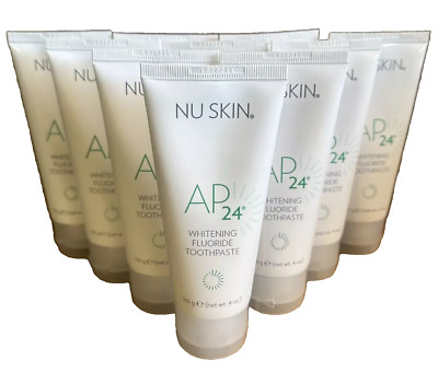 10 Pack Nu Skin Nuskin AP 24 Whitening Fluoride Toothpaste 4OZ see photos!-image