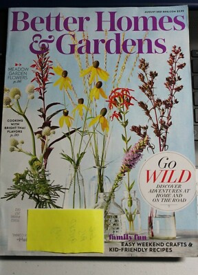 Better Homes & Gardens Magazine Aug 2021 kid friendly recipes & more -image