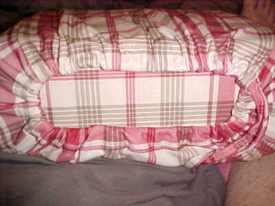 MAINSTAYS NEW IN MATCHING FLANNEL BAG RED WHITE PLAID  SOFT SPUN FULL Sheet Set -image
