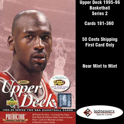 1995-96 Upper Deck Basketball Series 2 - Complete Your Set, Cards 181-360-image