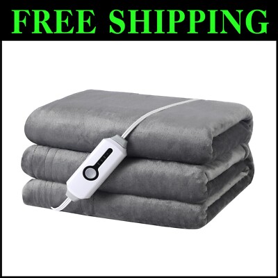 Lightweight Electric Heated Blanket - ETL Certified, 72