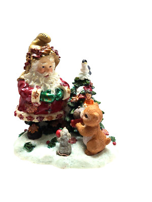 Christopher RadKo Woodland Winds Vintage 1999 Resin Figurine A Season For Giving-image