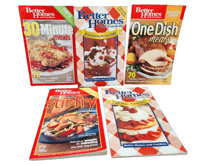 Lot 5 ~ Better Homes & Gardens~Mini Cookbooks ~ Supplements-image