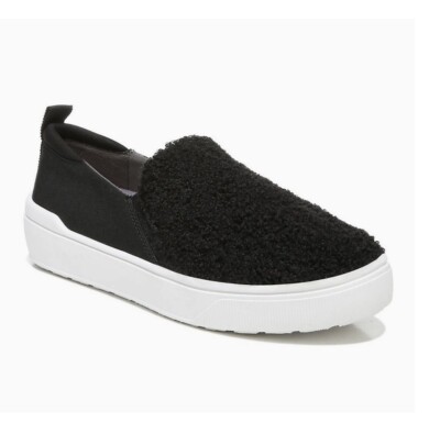 Dr. Scholl’s Cozy Faux Shearling Delight Black Women’s Sneakers Size US 7.5 NEW-image