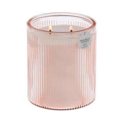 Better Homes&Garden Warm Spring Sunshine Scented 2-Wick 17.1oz Ribbed Jar Candle-image