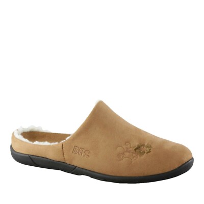 Dr.comfort Women's Cozy Therapeutic Slippers: Camel 9 Wide (C/D)-image