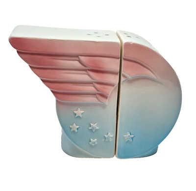WINGS & STARS 1979 Salt & Pepper Shakers Vandor Imports Pelzman Design Vintage-image