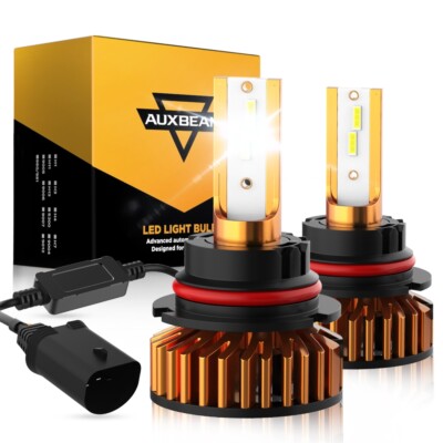 AUXBEAM 9004 LED Headlight Bulbs 10000lm for Dodge RAM 1500 2500 3500 1994-2001-image