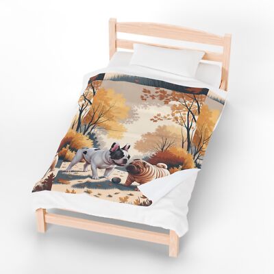 Cozy Dog Lovers' Plush Blanket, Pet Gift, Fall Décor, Home Comfort, Snuggly-image