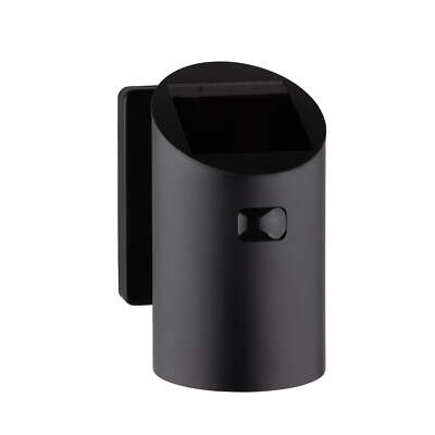 Better Homes & Gardens LED Solar Dusk to Dawn Motion Sensor Sconce Light, Black.-image