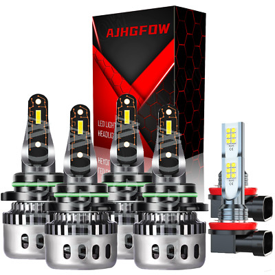 For Buick Rainier 2004-2007 6x Combo LED Headlight Hi/Lo Beam + Fog Light Bulbs-image