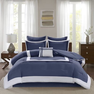 Comfort Spaces Malcom Cozy Comforter Set - Modern Trendy Design, All Season D...-image