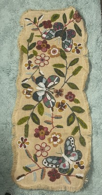 Pier 1 Imports Beaded & Sequined Table Runner GOLD 13” X 35”-image