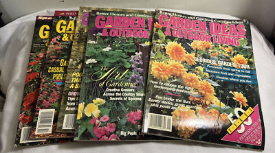 Lot Of 5 Better Homes & Gardens GARDEN IDEAS & OUTDOOR LIVING 1987-1991-image