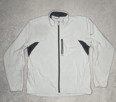 Vintage Y2K Nike Dri-Fit Jacket Men Medium Gray Full Zip Windbreaker Lightweight-image