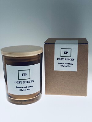 Cozy Pieces *NEW* Scented Candle - Tobacco & Ebony-image
