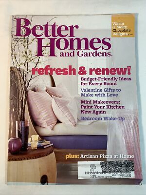 Better Homes and Gardens Magazine February 2012 Refresh and Renew-image