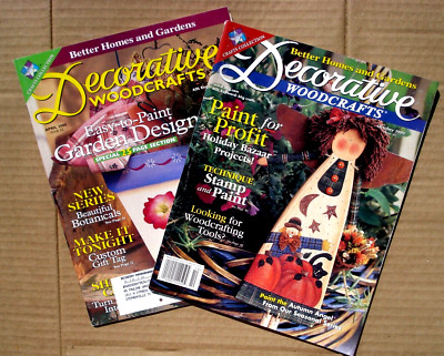 Decorative Woodcrafts Magazine Better Homes Gardens 1999 / 2000 Lot of 2-image