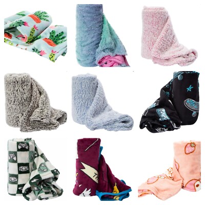 Cozy Throw Blankets Various Styles New Price Each Hello Kitty Harry Potter-image