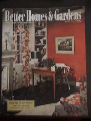 Better Homes & Garden Magazine March 1945 Refresh What You Have With Color (H)-image