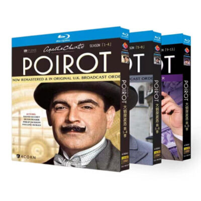 Agatha Christie's Poirot Season 1-13 Complete TV Series 12 BD New Box-image