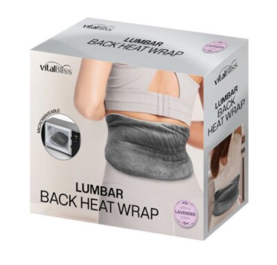 VitalBliss Lumbar Back heat wrap. (with Lavender scent)-image
