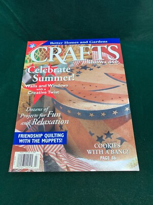 Vintage Crafts Showcase Better Homes Gardens July 1999 Craft Pattern Magazine-image