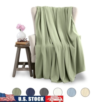 Ultra Soft Microfleece Plush Blanket Lightweight All Season Comfort Cozy Durable-image