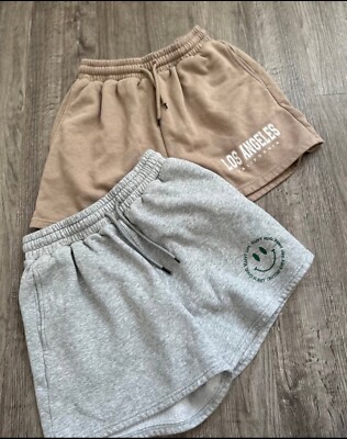 WOMEN COZY WARM LOUNGE PJS SLEEP WEAR SHORTS SOFT CASUAL XS CHRISTMAS-image