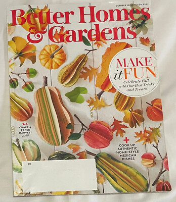 Magazine Better Homes & Gardens - Used - October 2021-image