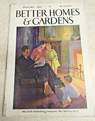 Vintage Better Homes & Gardens Magazine January 1931-image