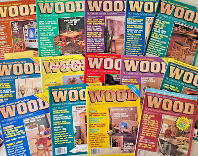 Better Homes & Gardens WOOD Magazine 1991-1992 Lot Of 17 Issues Home Woodworking-image