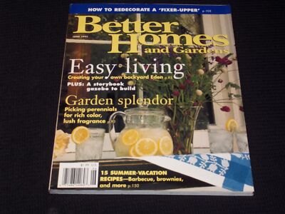 1995 JUNE BETTER HOMES & GARDENS MAGAZINE - EASY LIVING COVER - E 2642-image
