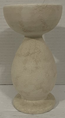 Pier 1 Imports Ceramic Candle Holder 6.75” High Candle Up To 3” Made in Italy-image