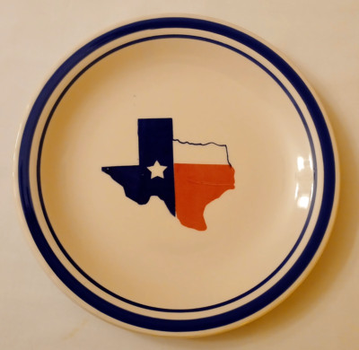Mainstays Ceramic State of Texas Salad Plate Set of 3-image