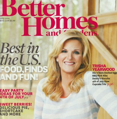 Better Homes and Gardens Magazine July 2013 Trisha Yearwood 4th of July Party-image