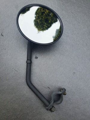 Harley WL WLA WLC WLD Flathead Complete Rear View Mirror Black 11350-41M-image