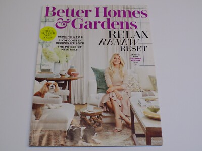 Better Homes and Gardens Magazine Jan 2017 Julianne Hough Neutrals Bedding Relax-image