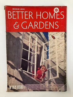 VTG Better Homes & Garden Magazine March 1938 Furnishing & Decorating Hints-image