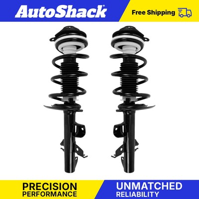 Front Complete Strut Coil Springs Pair 2 Driver and Passenger for Jeep Cherokee-image