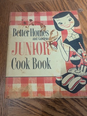 Vintage First Edition 1955 Better Homes And Gardens Junior Cookbook Red & White-image