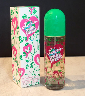 Dana ~ Love's Rain Forest ~ all-over body spray, 2.5 oz 74 ml new in box-image