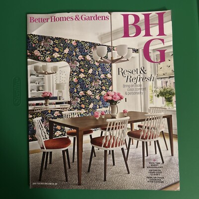 BRAND NEW Better Homes & Gardens Magazine January/February 2025 Reset & Refresh-image