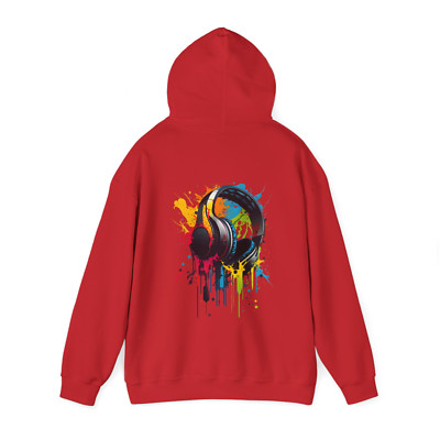 Gaming Remote Back Hooded Sweatshirt | Cozy Unisex |   size  L-image