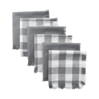 Assorted Heavyweight Fringed Dishcloth Set of 6 (13 in long x 13 in wide)-image