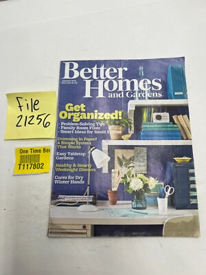 Better Homes and Gardens Magazine January 2012 Issue - Get Organized!-image