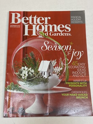 Better Homes and Gardens Magazine Dec 2014 Season Joy Christmas Holiday Dessert-image