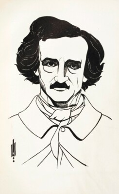 EDGAR ALLEN POE *2X3 FRIDGE MAGNET* AUTHOR NOVELIST POET BALTIMORE STORIES RAVEN-image